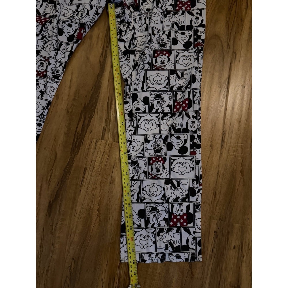 Disney Mickey & Mouse faces knit lounge pants elastic Waist - Picture 7 of 7